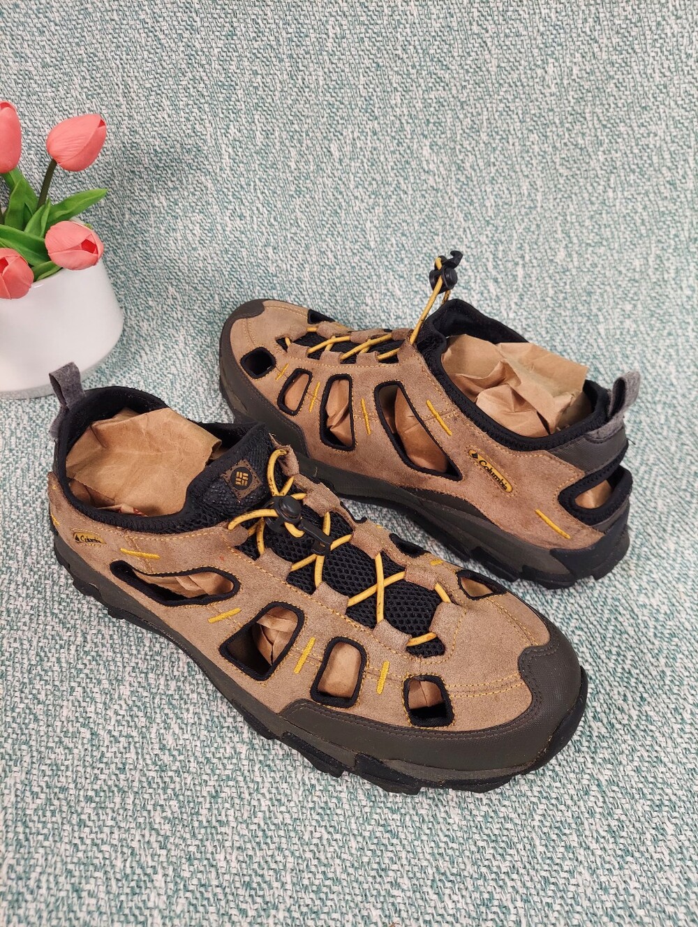 Columbia Brown and Black Men's Outdoor Hydro Sandal